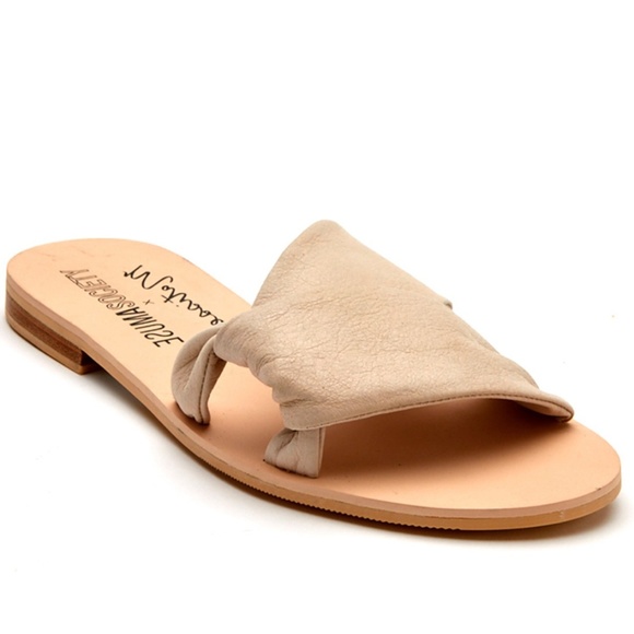 Matisse Shoes - Matisse Capri Slide Ivory Leather Sandal